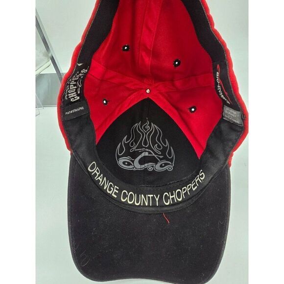 Orange County Choppers Red & Black Baseball Cap With NY Embroidery - Picture 4 of 6
